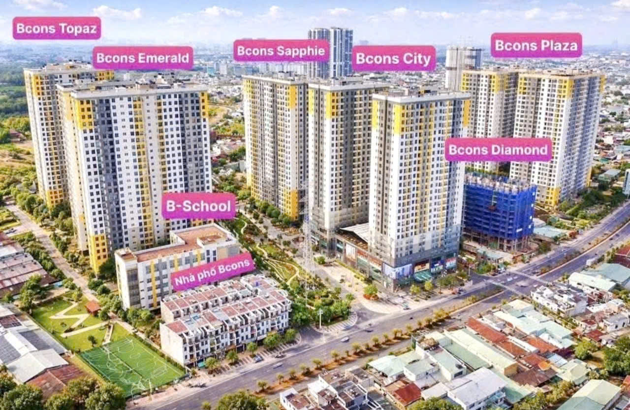 Khu đô thị Bcons City là dự án Tập đoàn Bcons tại Dĩ An