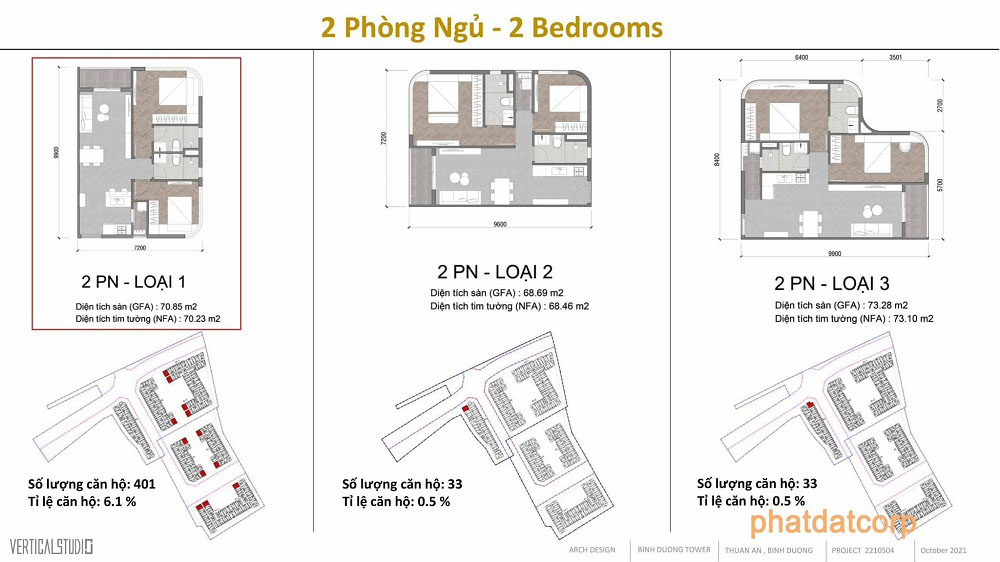 Thiết kế căn hộ Bcons Bình Dương Tower (Thuận An 2)