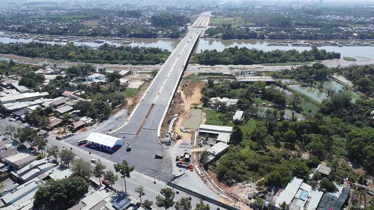 Dự án trục đường trung tâm TP Biên Hòa đi qua Cù lao Phố và cầu Thống Nhất được khởi công với tổng mức đầu tư gần 2.000 tỷ đồng