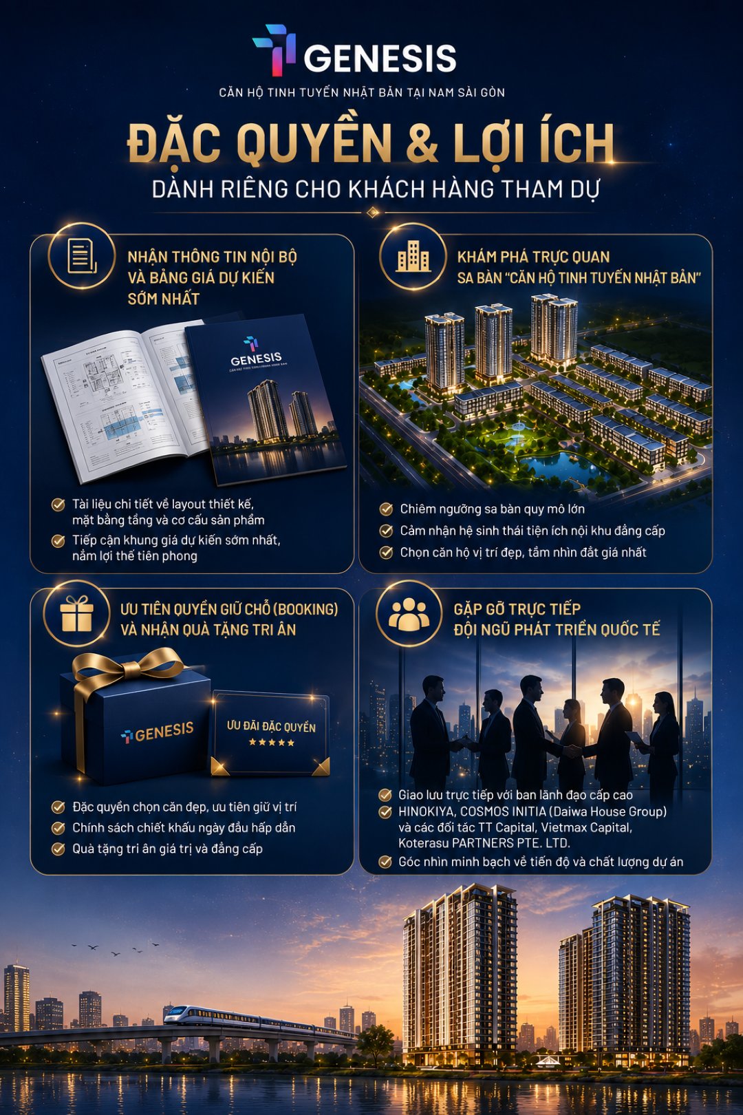 Chính sách dành cho khách hàng dự án TT Genesis Nhà Bè