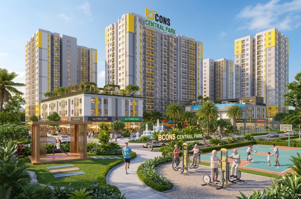 Tiện ích nội khu dự án Bcons Central Park Biên Hòa