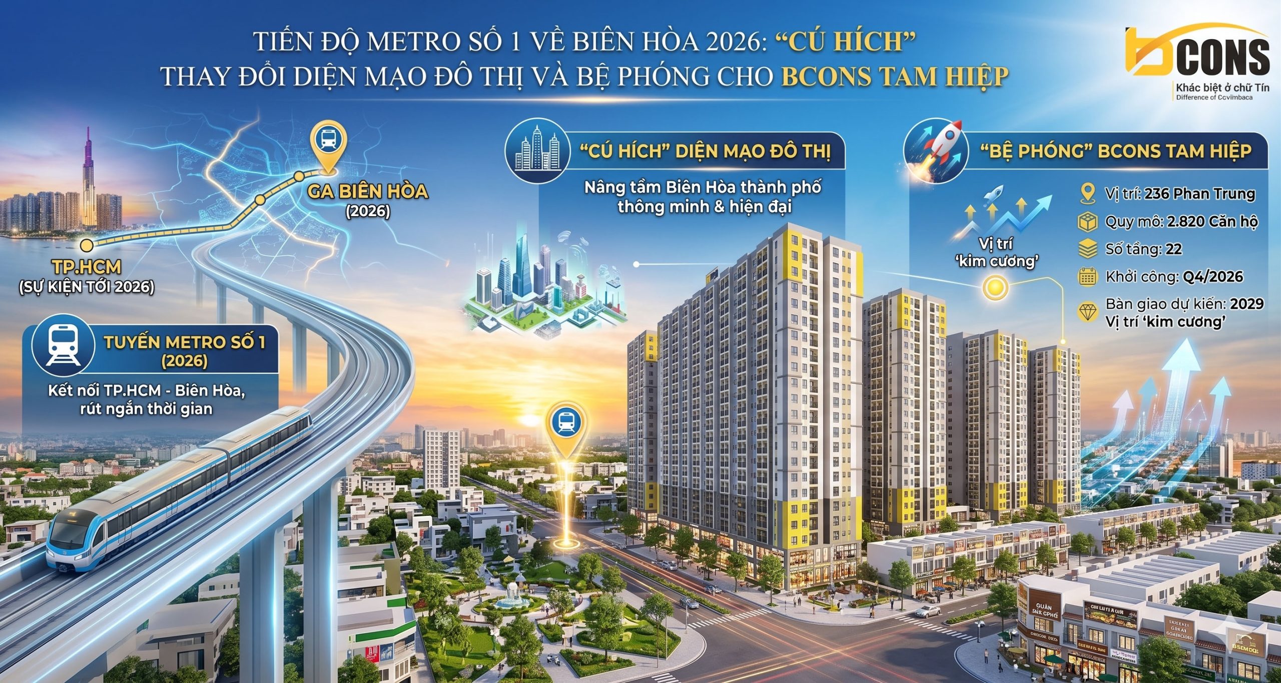 Tiện ích ngoại khu Bcons Central Park Biên Hòa