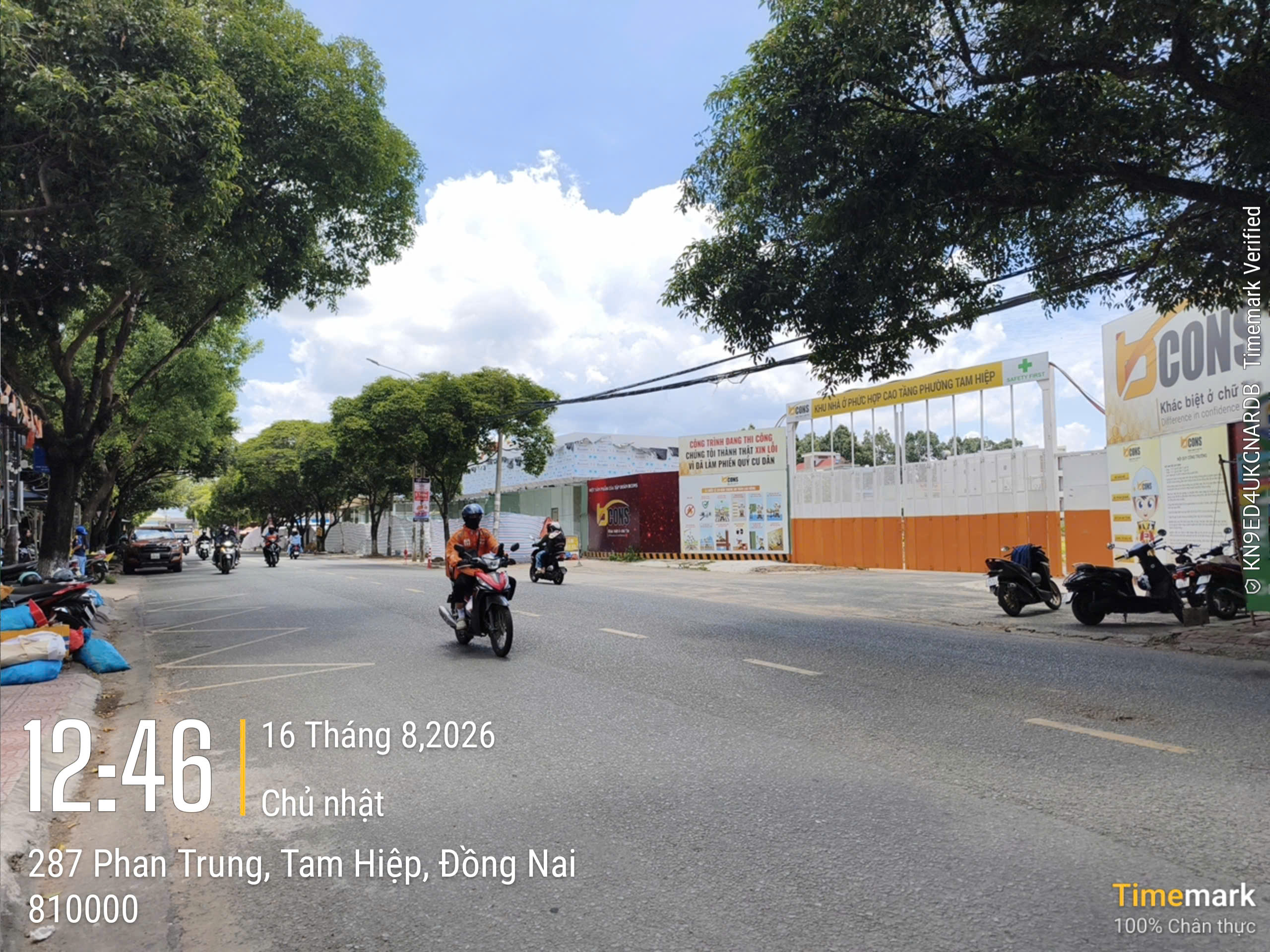 Tiến độ xây dựng dự án Bcons Central Park đường Phan Trung, phường Tam Hiệp