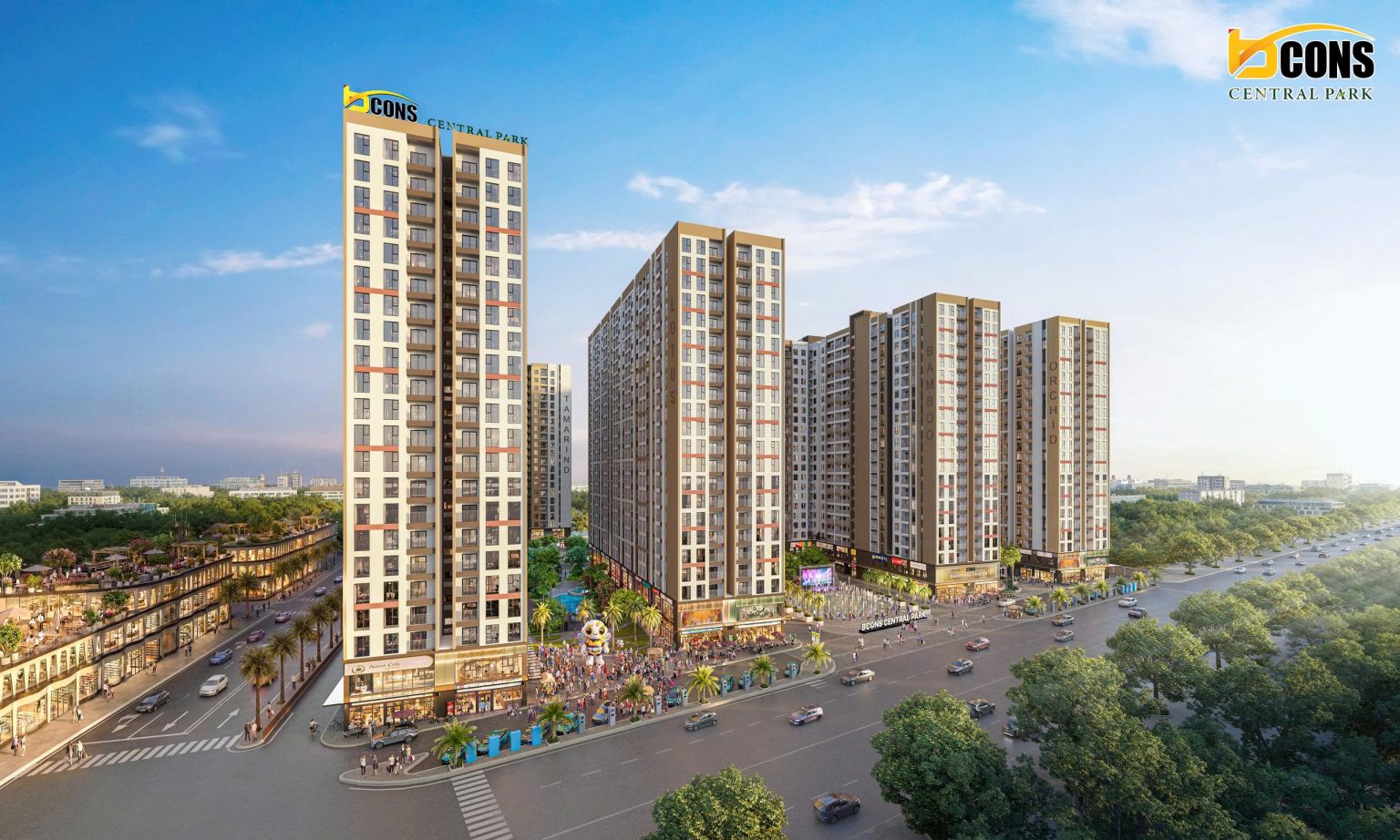 Mặt bằng Tháp Bamboo Bcons Central Park