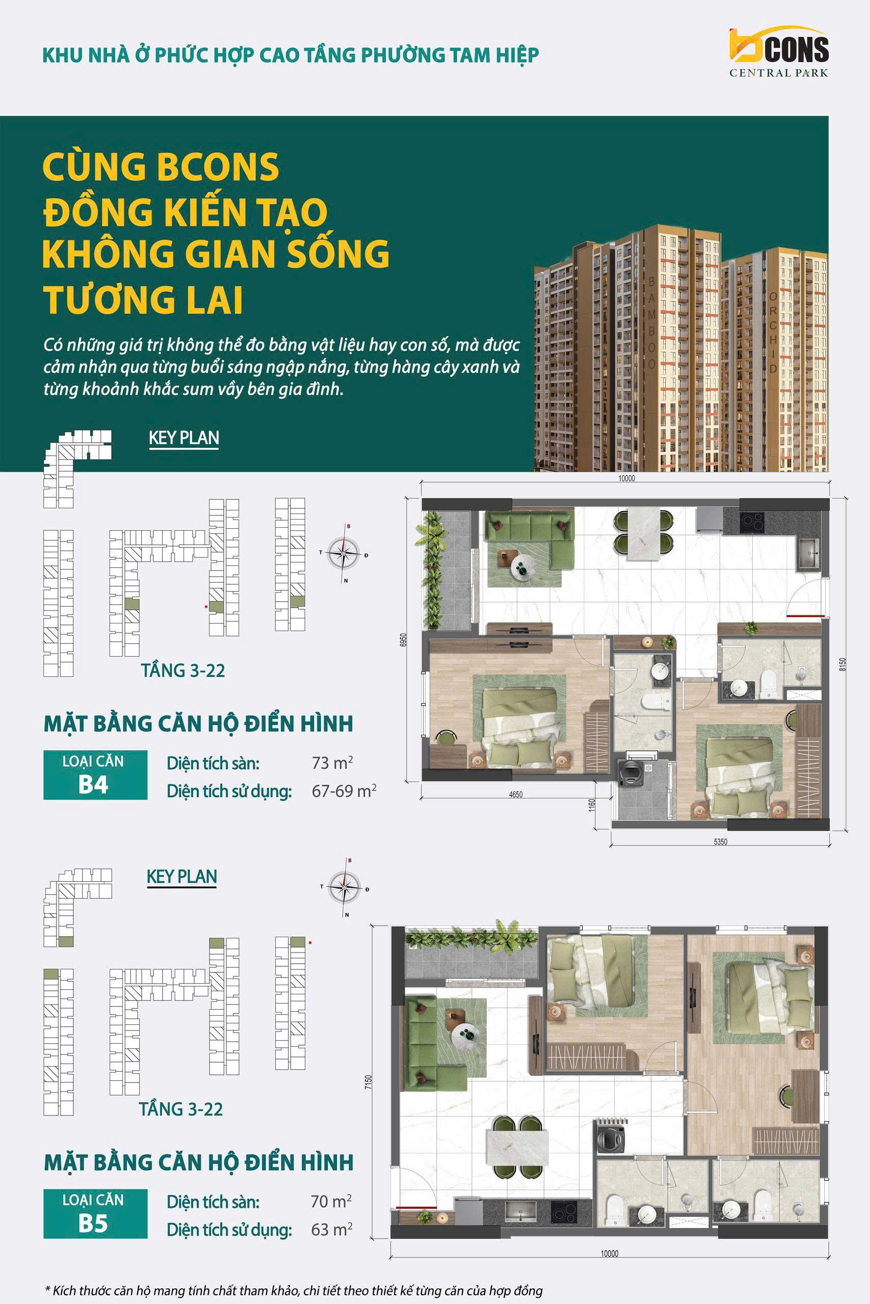 Mặt bằng dự án Bcons Central Park Tam Hiệp