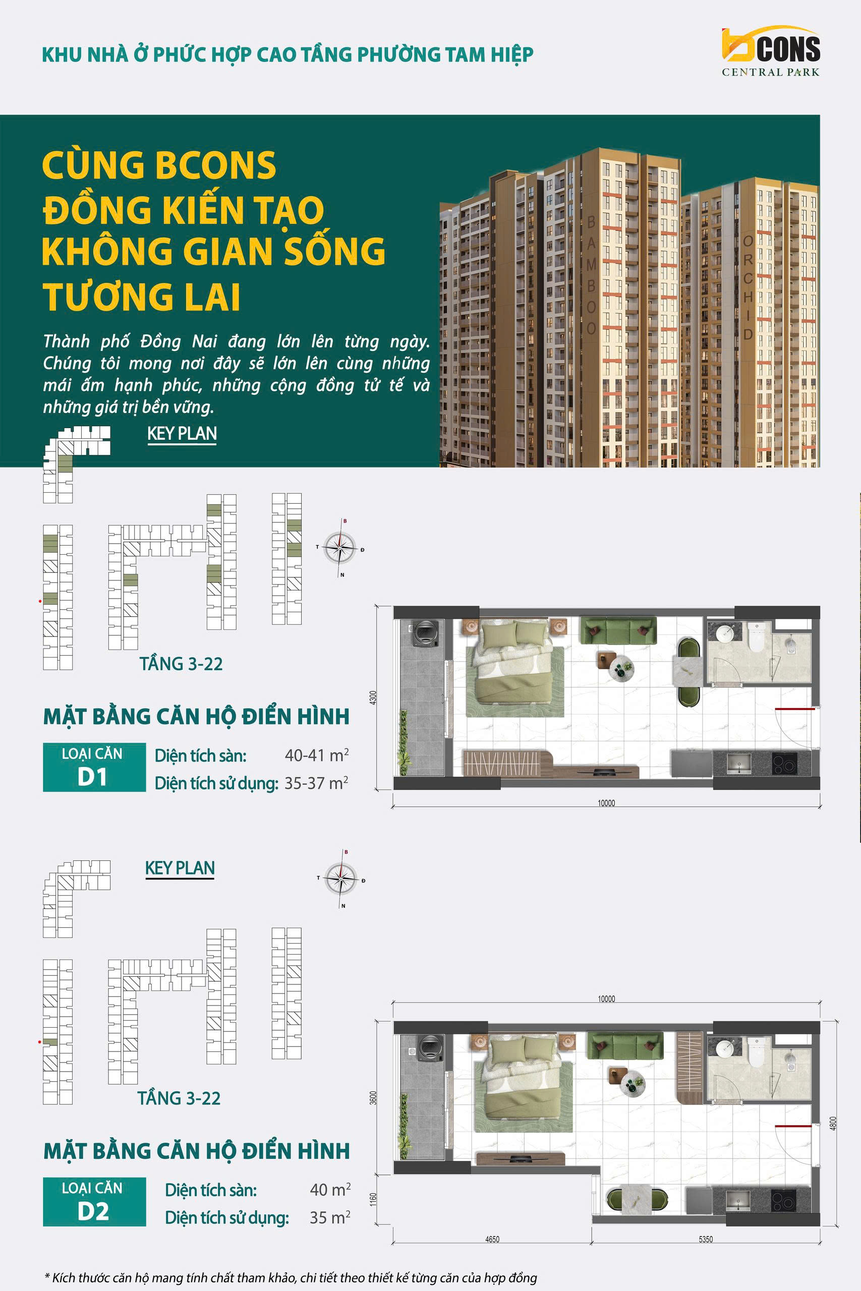 Thiết kế căn hộ mẫu Bcons Central Park Biên Hòa