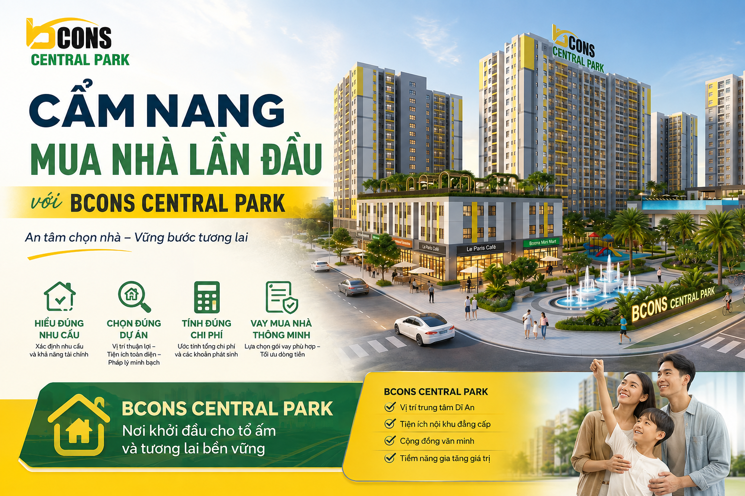 Hướng dẫn mua căn hộ Bcons Central Park Biên Hòa