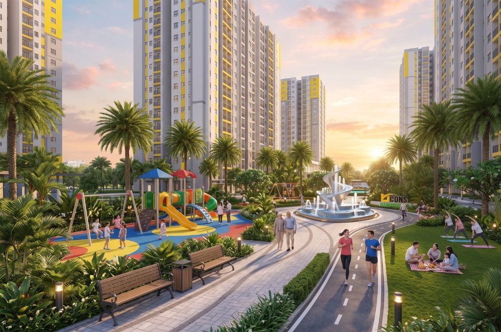 Tiện ích nội khu dự án Bcons Central Park Biên Hòa