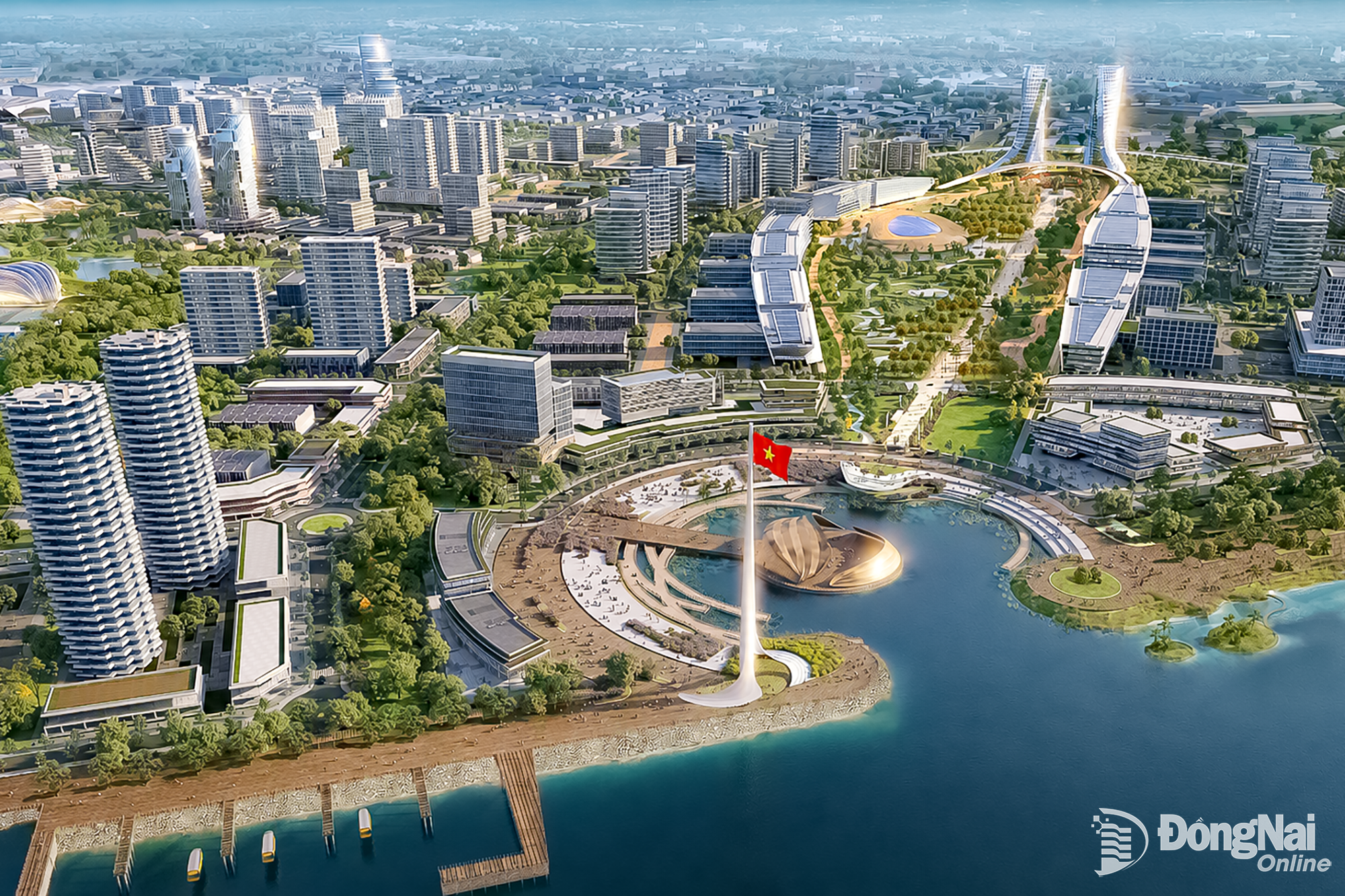 Vị trí Bcons Central Park đường Phan Trung, phường Tam Hiệp, thành phố Đồng Nai