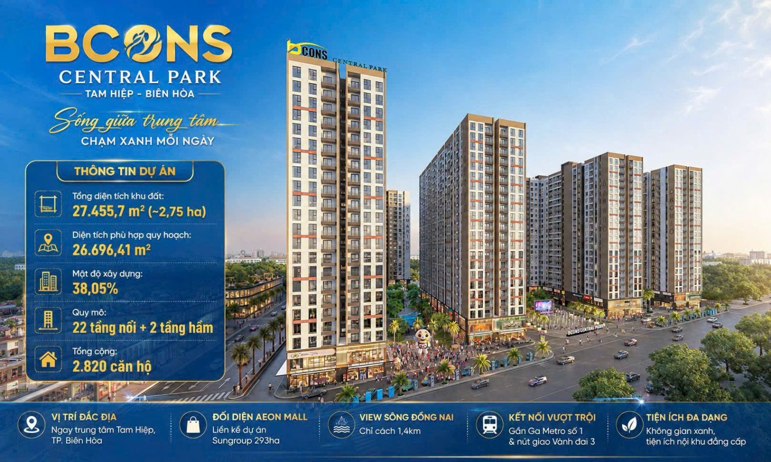 Lộ trình mở bán dự án Bcons Central Park Phan Trung Tam Hiệp giai đoạn 1