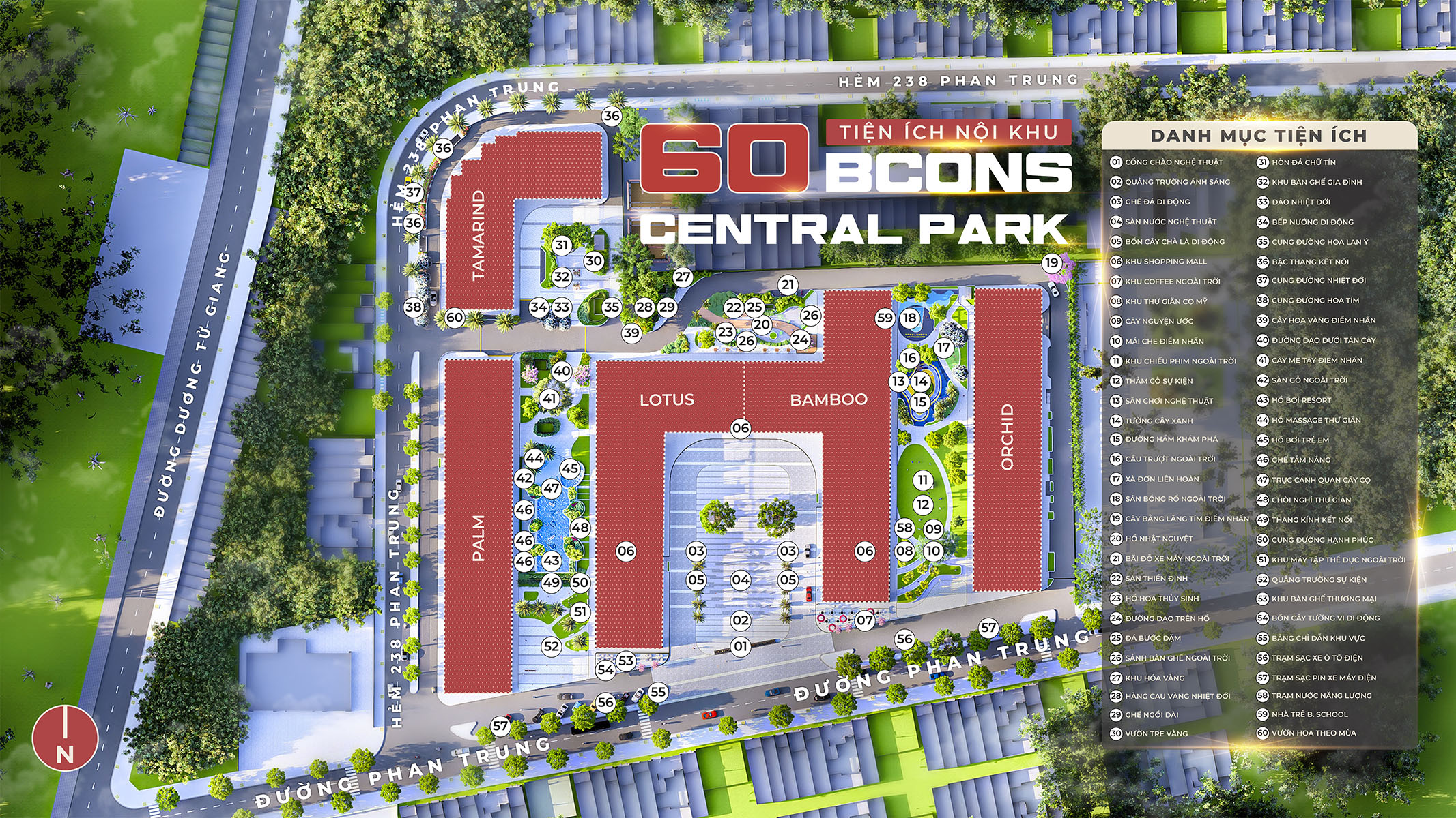 Mặt bằng dự án Bcons Central Park Tam Hiệp 