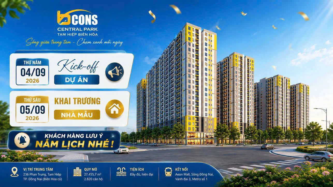 Mặt bằng dự án Bcons Central Park Tam Hiệp